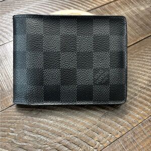 Louis Vuitton Graphite Checkered Wallet